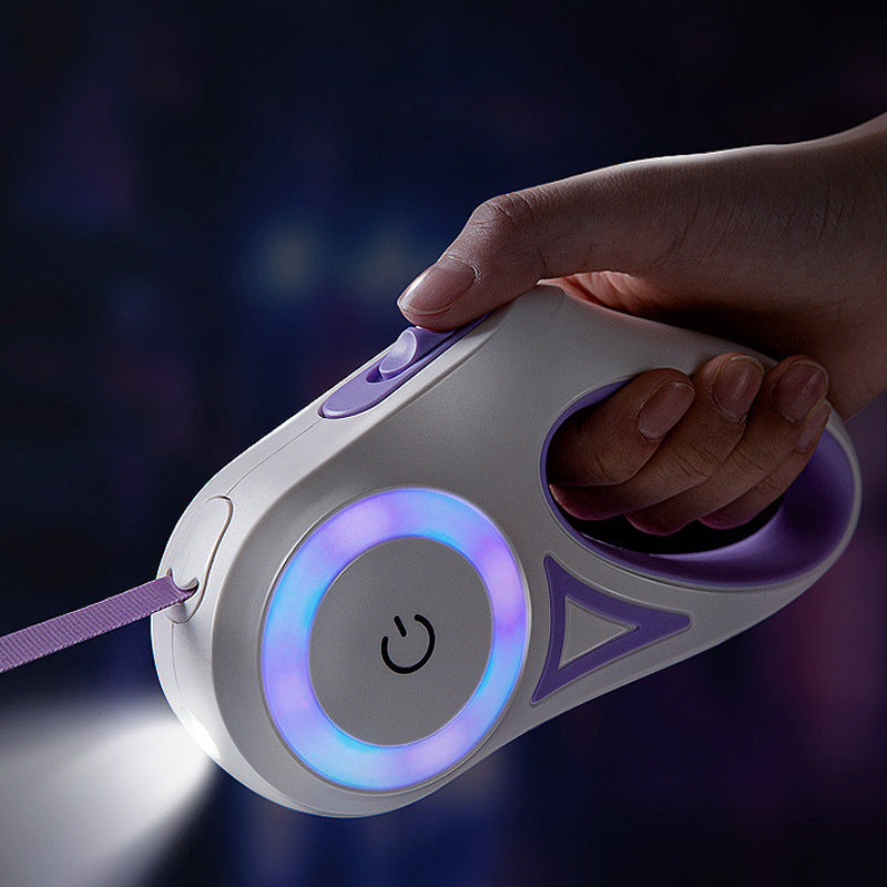 Glow 'n' Go: Retractable Leash with Pet Spotlight