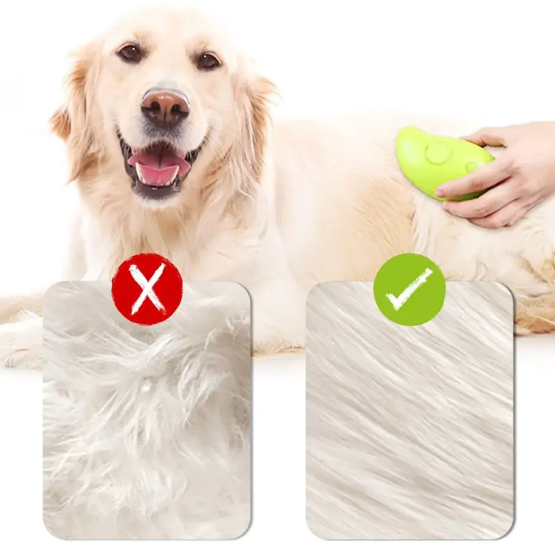 Purrfect Spa: 3-in-1 Electric Pet Grooming Brush for Cats and Dogs