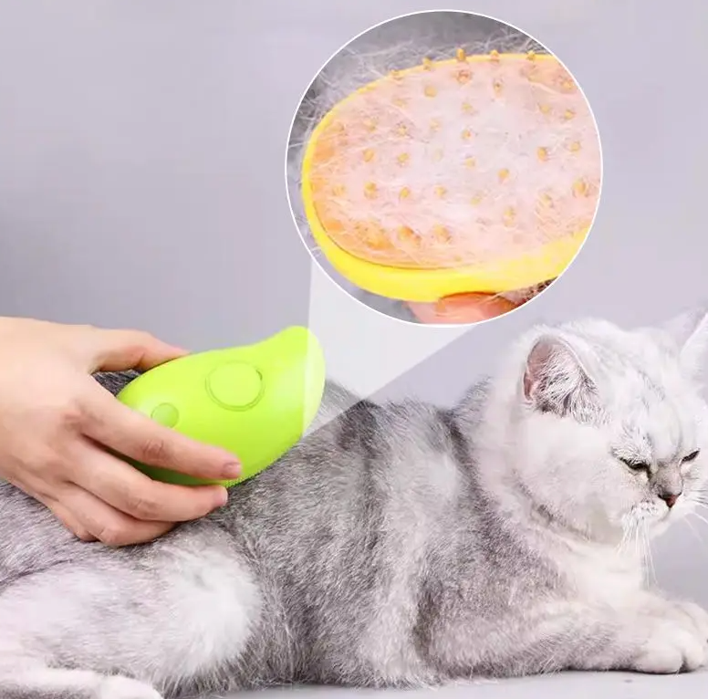 Purrfect Spa: 3-in-1 Electric Pet Grooming Brush for Cats and Dogs
