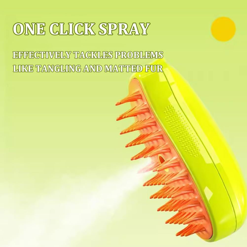 Purrfect Spa: 3-in-1 Electric Pet Grooming Brush for Cats and Dogs